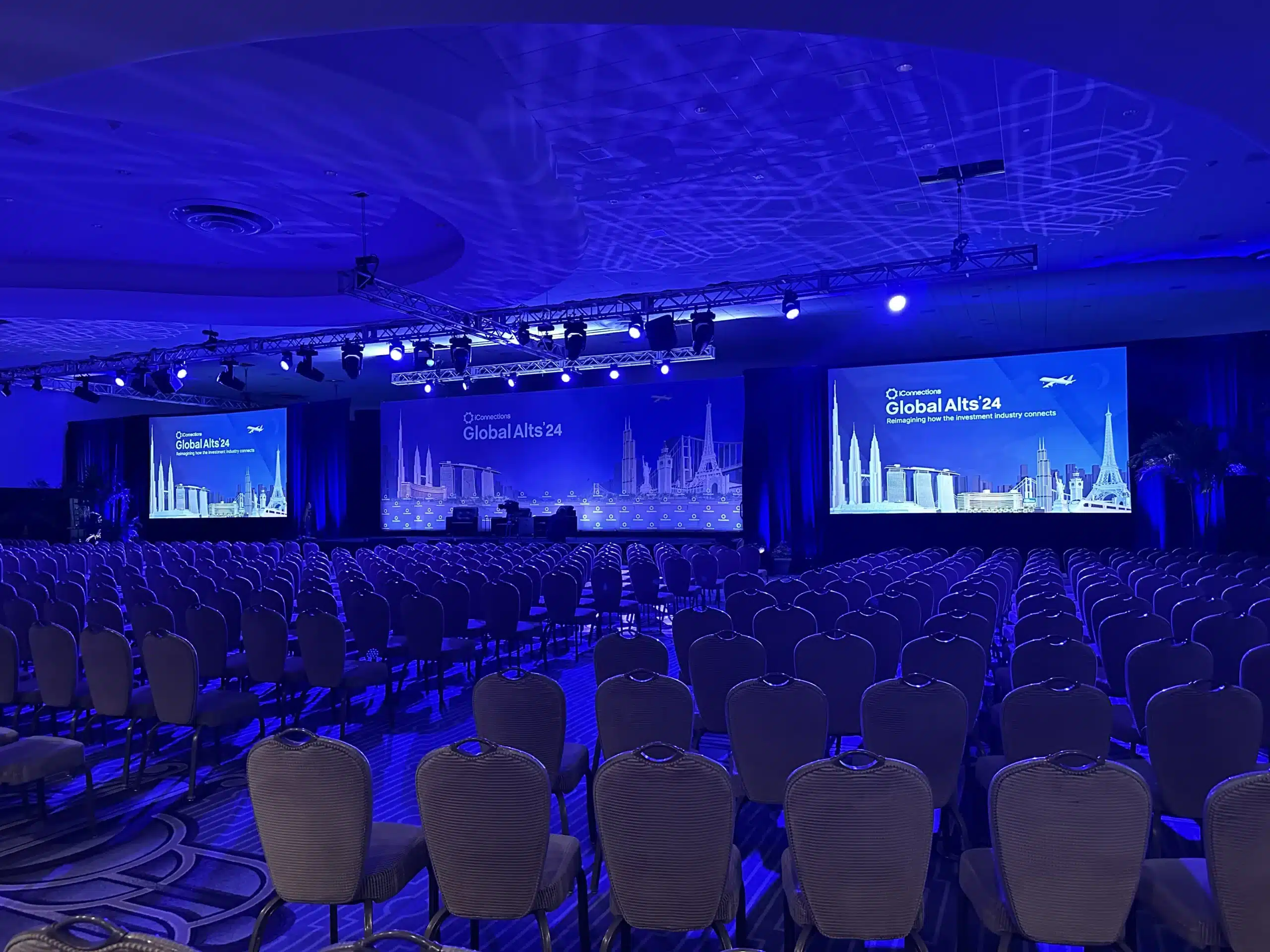 Event stage production with LED walls